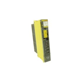GE A06B-6079-H103 servo amplifier for GE Fanuc CNC. Output 15A continuous, weight 4.8kg, size 310x150x240mm, four storage capacitors