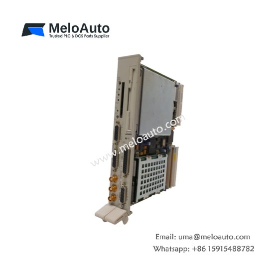 Siemens 6ES5581-0EB12 basic assembly. Features 20-pin and 48-pin connectors, 0.38kg weight, galvanized steel housing, and 500-cycle