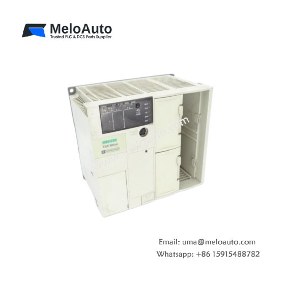 Schneider TSX3710101 programmable logic controller for Modicon TSX Micro. 10 inputs, 6 outputs, 32KB memory, weight 0.35kg, size 100x70x65mm
