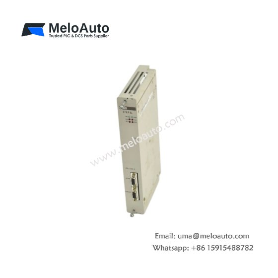 ABB 07 KP 64 Profibus DP communication processor with 12 Mbps auto baud, 128 byte buffer, 1500V isolation, and rotary address switches