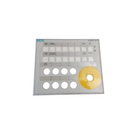 Siemens 6AV3688-4CX02-0AA0 push button panel. Features 8 programmable buttons, PROFIBUS DP, IP65 front rating, 0.55kg weight