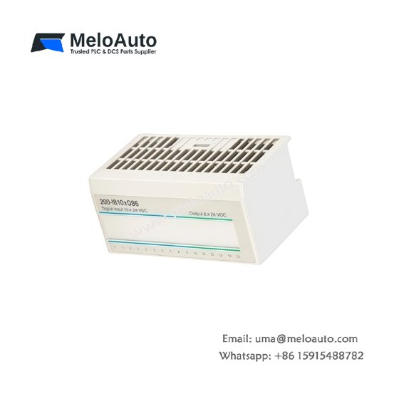 Genuine ABB 200-IB10xOB6 digital I/O combo unit. 10 inputs, 6 outputs, 24V DC, 0.5A per output, short-circuit protection. 0.35kg. Shop now.
