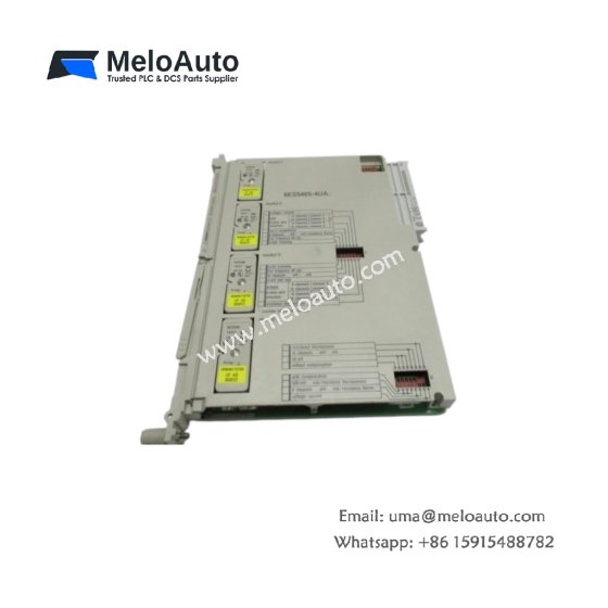 Siemens 6ES5465-4UA13 S5 analog input module with 8 channels, 12-bit resolution, voltage/current configurable, 1500V isolation