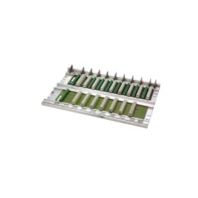 Siemens 6ES5700-2LA11 central mounting rack for SIMATIC S5-115U, 7 slots, robust steel construction, and integrated K-Bus/P-Bus backplane.