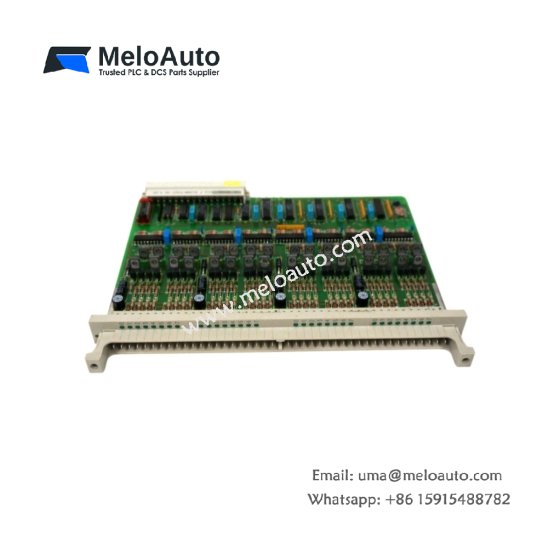 Siemens 6ES5445-3AA12 S5 digital output module with 16 isolated 24V DC outputs, 0.5A each. Short-circuit and thermal protection