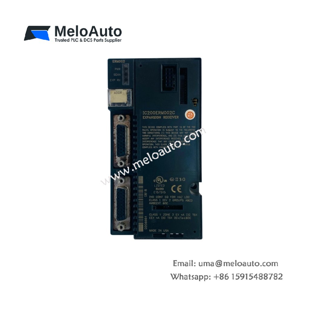 GE IC200ERM002C – Expansion Receiver for VersaMax Remote I/O