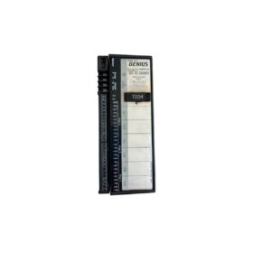 GE IC660EBA023 electronic assembly block for Genius I/O. 16 discrete 24V DC inputs with optocoupler isolation. LED indicators, DIN rail mount