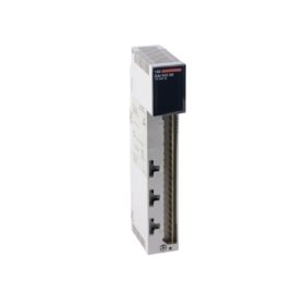 Schneider 140DAI55300C discrete input module for Quantum PLCs. 32 channels, 24V DC sinking inputs, weight 0.32kg, size 138x54x145mm