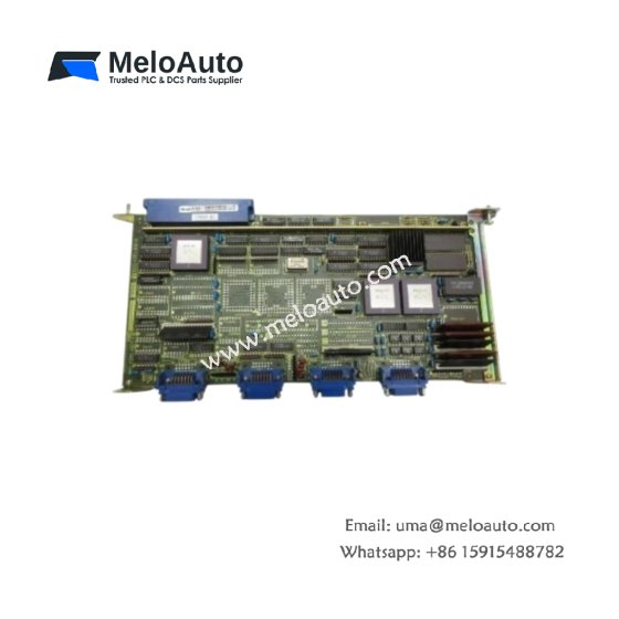 GE A16B-1211-0062/06B axis control module. Controls 3 CNC axes, 256 components, 3760µF energy storage, 40 MHz RISC processor