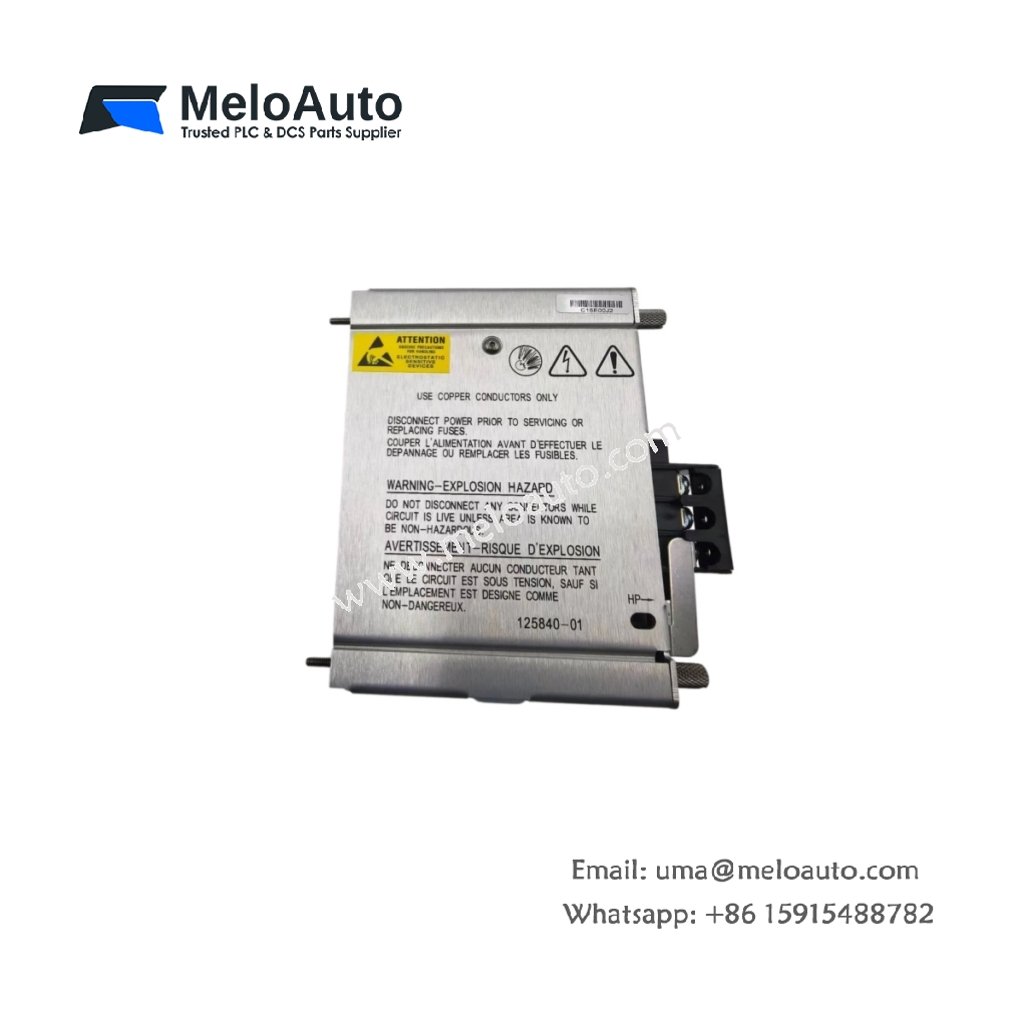 Bently Nevada 3500/15 125840-01 Power Supply I/O Module