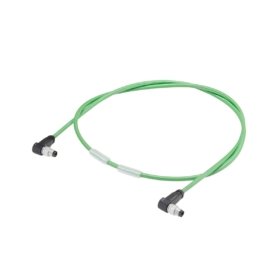 Siemens 6ES7194-2LH50-1AB0 M8 power cable, 2.5m length, 4-pin connector, 4A capacity, PUR jacket, IP67, oil-resistant, CE/UL certified
