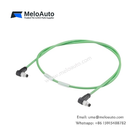 Siemens 6ES7194-2LH50-1AB0 M8 power cable, 2.5m length, 4-pin connector, 4A capacity, PUR jacket, IP67, oil-resistant, CE/UL certified
