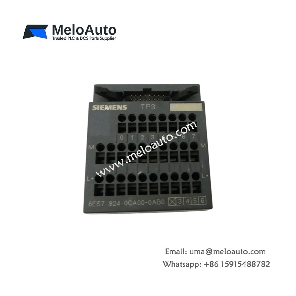 Siemens 6ES7924-0CA00-0AB0 Terminal Block for Industrial Automation Connections
