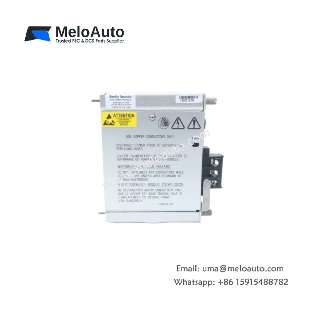 Bently Nevada 129478-01 3500/15 High-Reliability Power Input Module for 3500 Monitoring