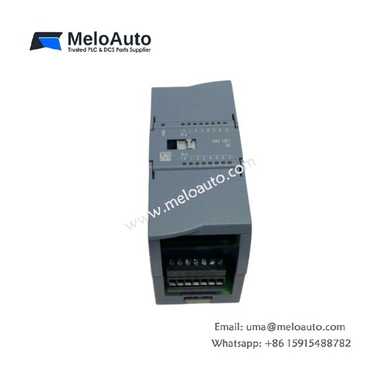 Siemens 6ES7221-1BH32-0XB0 CPU 1212C with 14 integrated I/O, 30 KB memory, 0.08 µs bit speed, PROFINET, 24 V DC, CE/UL/ATEX certified.