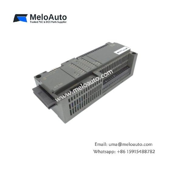 Siemens 6ES7214-1AC01-0XB0 SIMATIC S7-200 CPU 214 with 14 I/O, 4 KB memory, 0.37 µs bit speed, RS-485, 24 V DC, CE/UL certified.
