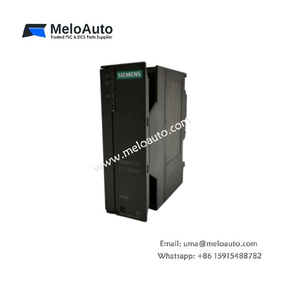 Siemens 6ES7153-1AA00-0XB0 Interface Module for ET 200M, PROFIBUS DP, 12 Mbps, 8 I/O modules, 24 V DC, CE/UL certified, DIN rail mount.