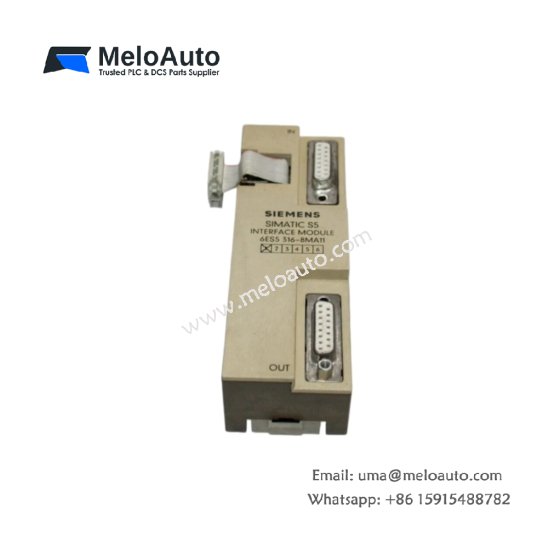 Siemens 6ES5316-8MA11 IM316 interface module for SIMATIC S5-100U. Supports up to 3 expansion racks, 27mA, 120g. In stock. Siemens 6ES5316-8MA11 IM316 interface module for SIMATIC S5-100U. Supports up to 3 expansion racks, 27mA, 120g. In stock.