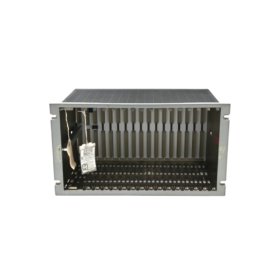 Bently Nevada 3500/05-01-02-01-00-01 system rack for 3500 series. 12 slots, 19-inch rack mount, passive backplane, redundant power support