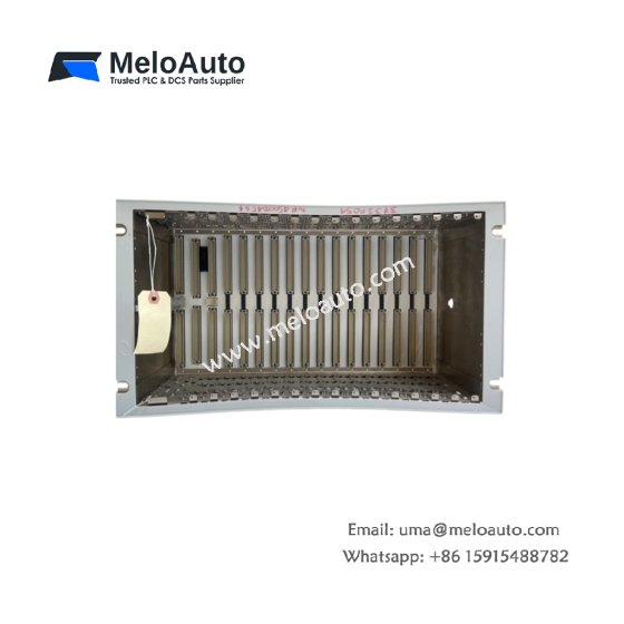 Bently Nevada 3500/05-01-02-CN-00-01 system rack with 14 slots, 19-inch mounting, and ATEX Zone 2. Rugged chassis
