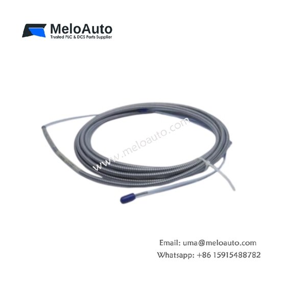 The Bently Nevada 330930-065-05-00 is a 6.5 m extension cable for 3300 NSv proximity probes. Features FEP insulation and high-temperature