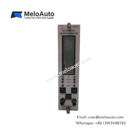 Buy Bently Nevada 3300/45-01-02-03-00 3300 Series Expansion Monitor Module. Two input channels, relay outputs, +24 Vdc, 1.0 Hz-10 kHz