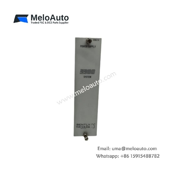 Bently Nevada 3300/14-02-20-00 DC power supply, 100-240V AC input, 24V DC 2A output, 48W, rack-mount, 0.85 kg, with overvoltage