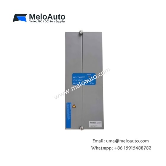 Honeywell MC-TAMT03 8-channel thermocouple multiplexer. J/K/T/E types, 16-bit, cold junction compensation. 400 mA. TDC 3000.