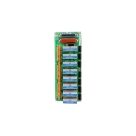 Honeywell 51304084-175 MC-TPIX12 connection board with 48 signal points, screw terminals, 50-pin ribbon header, and DIN-rail mount