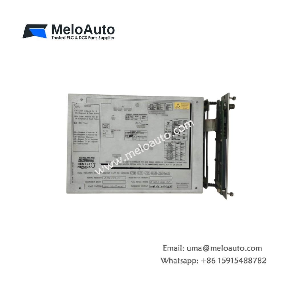 Bently Nevada 3300/16-13-01-02-00-00-00 XY/Gap Dual Vibration Monitor