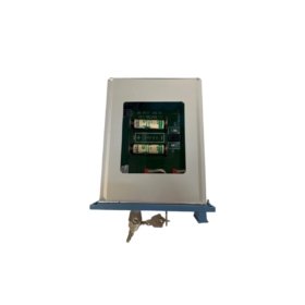 Honeywell FC-BKM-0001 battery and key switch module. 1200 mAh lithium-ion backup, 30 min runtime, key-lock security. For S300 systems