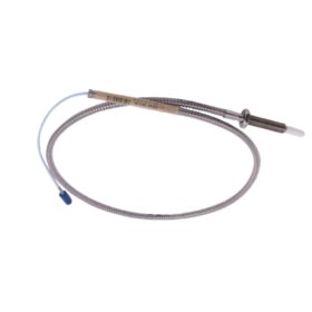 Bently Nevada 330910-00-18-10-01-BR proximity probe. 3/4-20 UNF thread, 180mm length, 10m fluoropolymer cable, -51°C to 177°C range