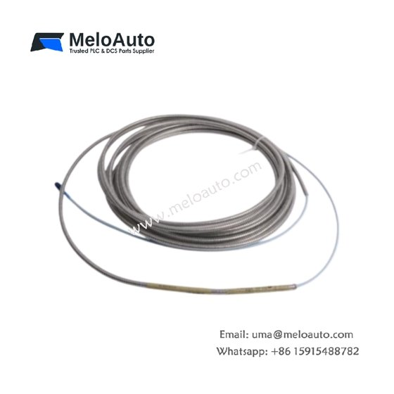 Bently Nevada 330130-080-11-05 8.0m standard extension cable. Gold-plated 6-pin connectors, -51°C to +177°C range, 4.2mm dia. For 3300 XL