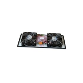 Honeywell FC-FANWR-24R fan assembly kit. 85 CFM airflow, 24V DC, brushless motor, dual ball bearings. Essential cooling for control cabinets
