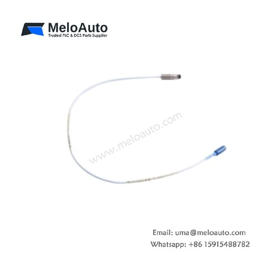 Bently Nevada 330106-05-30-20-02-00 3300 XL 8mm proximity probe. Side exit cable, 2.5mm range, -24V DC. For vibration monitoring. In stock.