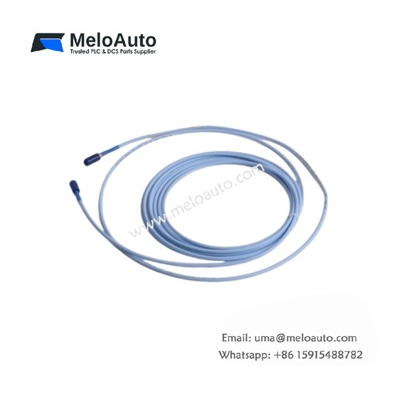 Bently Nevada 330130-045-11-00 3300 XL extension cable. 4.5m, 8-pin DIN, -52°C to 177°C, FEP insulation. For proximity probe systems.