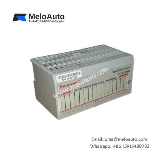 Honeywell TC-FOD161 digital output module with 16 channels, 24 V DC, 0.5 A per point, short-circuit protection, and 0.5 ms response for Experion. ​