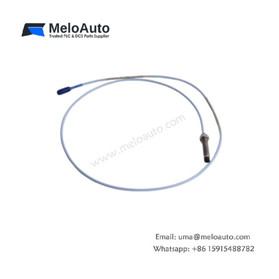 Bently Nevada 330101-00-18-05-02-05 3300 XL 8mm Proximity Probe. M10x1 thread, 2mm range, 0.5m cable, -52 to +177°C. API 670 compliant.