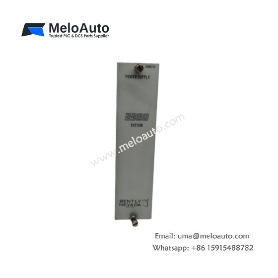 Bently Nevada 3300/14 power supply module, 110/220V AC input, ±24V DC output, 60 VA, 2,000V isolation, rack mount, for 3300 monitoring