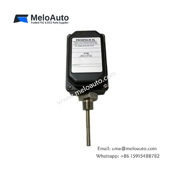 Bently Nevada 330881-28-07-038-08-02 PROXPAC XL transducer. 8mm probe, 2mm range, IP66, -51°C to 177°C. For turbine vibration monitoring.