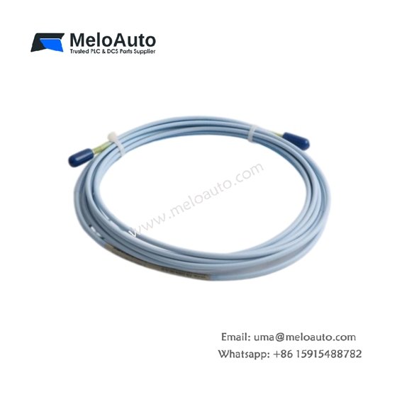 Bently Nevada 330854-040-24-CN: 4.0 m extension cable, 75 Ω triaxial, ClickLoc connectors, -35°C to +200°C range, 25.4 mm bend radius