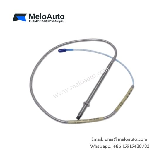 Bently Nevada 330104-00-20-05-02-00 8mm probe with 2.0in case, 0.5m lead, ClickLoc connector. 3/8-24 UNF thread, -51°C to +177°C, PPS tip.