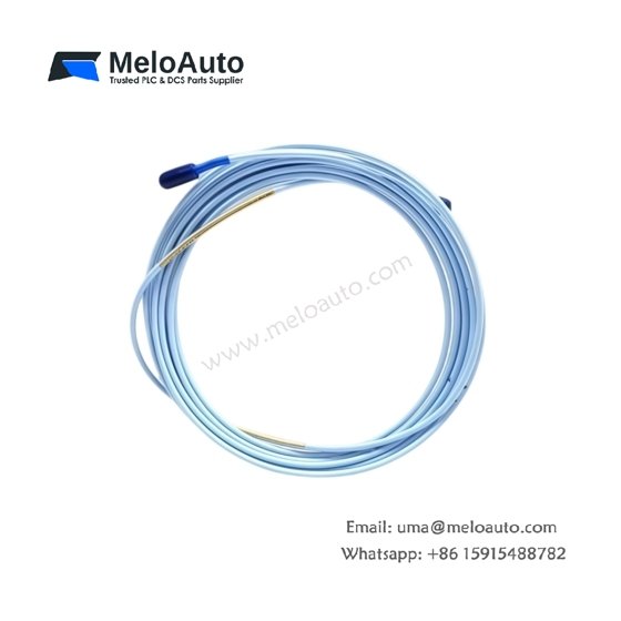 Bently Nevada 330130-085-03-RU armored extension cable features 8.5m length, steel armor, 75Ω triaxial design, and Russia EAC approval