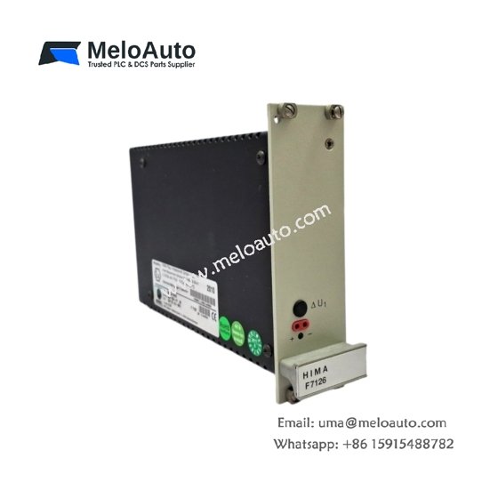 HIMA F7126 power supply module for safety instrumented systems. 24V DC output, supports redundancy. For critical safety