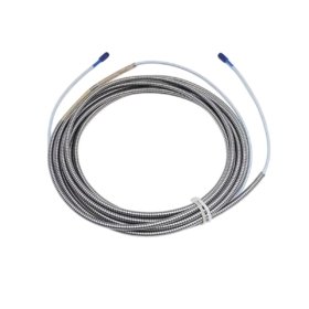 Bently Nevada 330130-080-01-05 armoured extension cable: 8 m length, 75 Ω triple-shielded coaxial, 01 connectors, stainless steel armour.