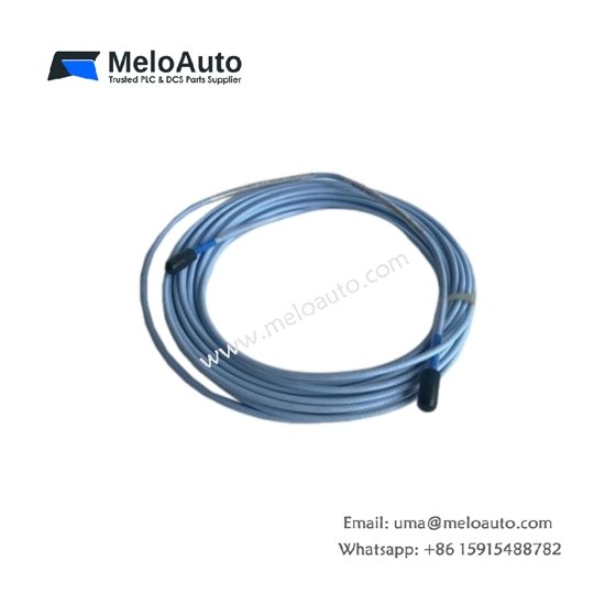 Bently Nevada 330130-080-00-CN 3300 XL standard extension cable offers 8.0 m length, FEP jacket, 3-pin connectors, and -51 to 260 °C rating