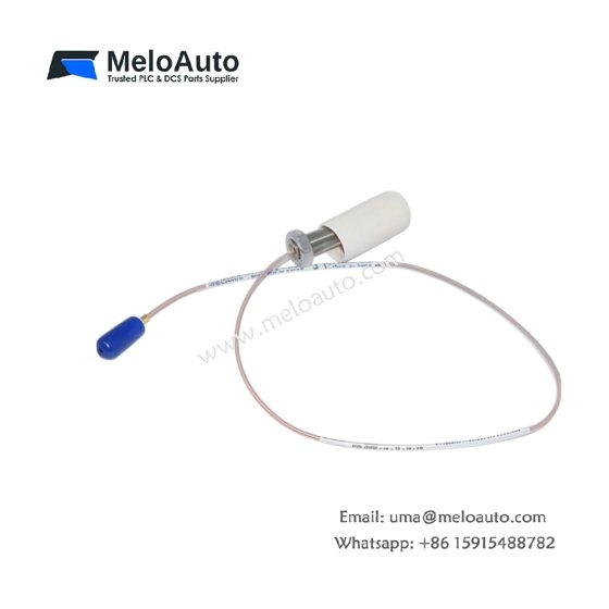 Bently Nevada 30000-00-18-18-02 proximity probe with 18 mm tip, 180 mm length, 7.87 V/mm sensitivity, and 177°C rating. View full specs.