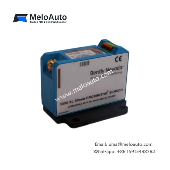 Bently Nevada 330980-70-00: Proximitor sensor for 8 mm probes, 7.0 m system length, -18 to -24 V DC supply, 0–10 kHz range. View full specs.