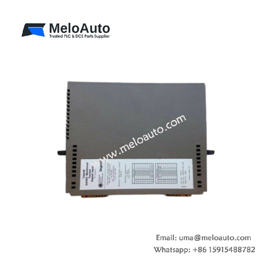 ICS Triplex T3411 DCS module with TMR architecture, dual redundant interfaces, 1.2 kg weight, and 90-day battery retention.