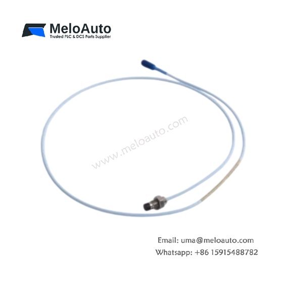 Bently Nevada 330101-00-15-20-02-05 8mm proximity probe. 7.87 mV/µm sensitivity, 15m cable, -35 to 177°C. For turbine vibration monitoring. Bently Nevada 330101-00-15-20-02-05 8mm proximity probe. 7.87 mV/µm sensitivity, 15m cable, -35 to 177°C. For turbine vibration monitoring.